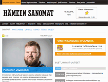 Tablet Screenshot of hameensanomat.fi